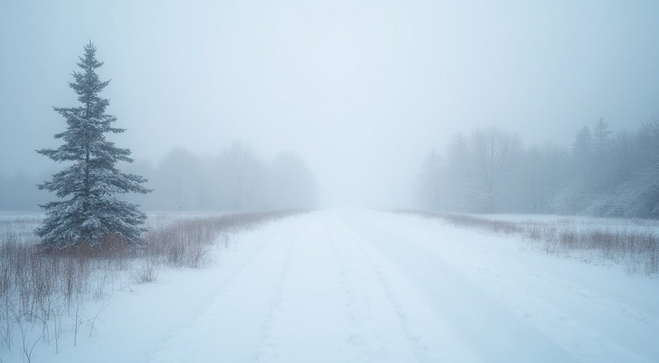 Molnigt väder i skogen